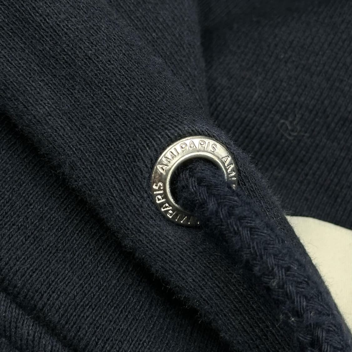 아미 시그니처 스몰 하트 로고 네이비 후드티 (M) 상품이미지5