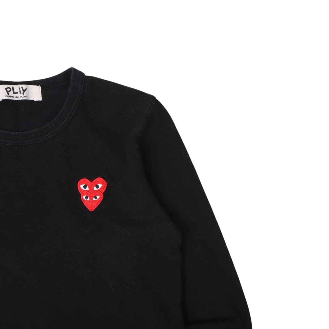꼼데가르송 더블하트 와펜 롱슬리브 상품이미지3