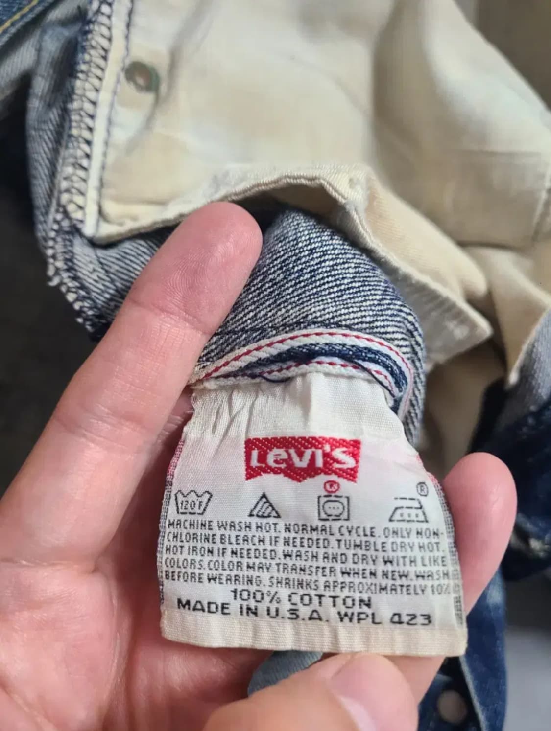 리바이스 90s USA 501 빅E 데님 팬츠 상품이미지3