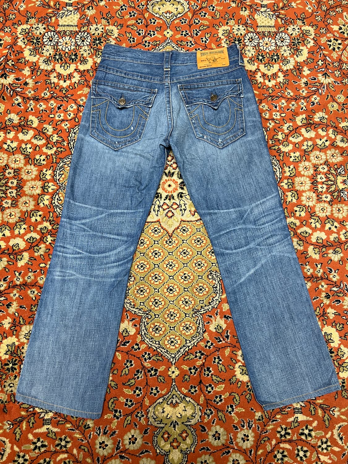 [32] 트루릴리전 Ricky 데님팬츠 중청 상품이미지2