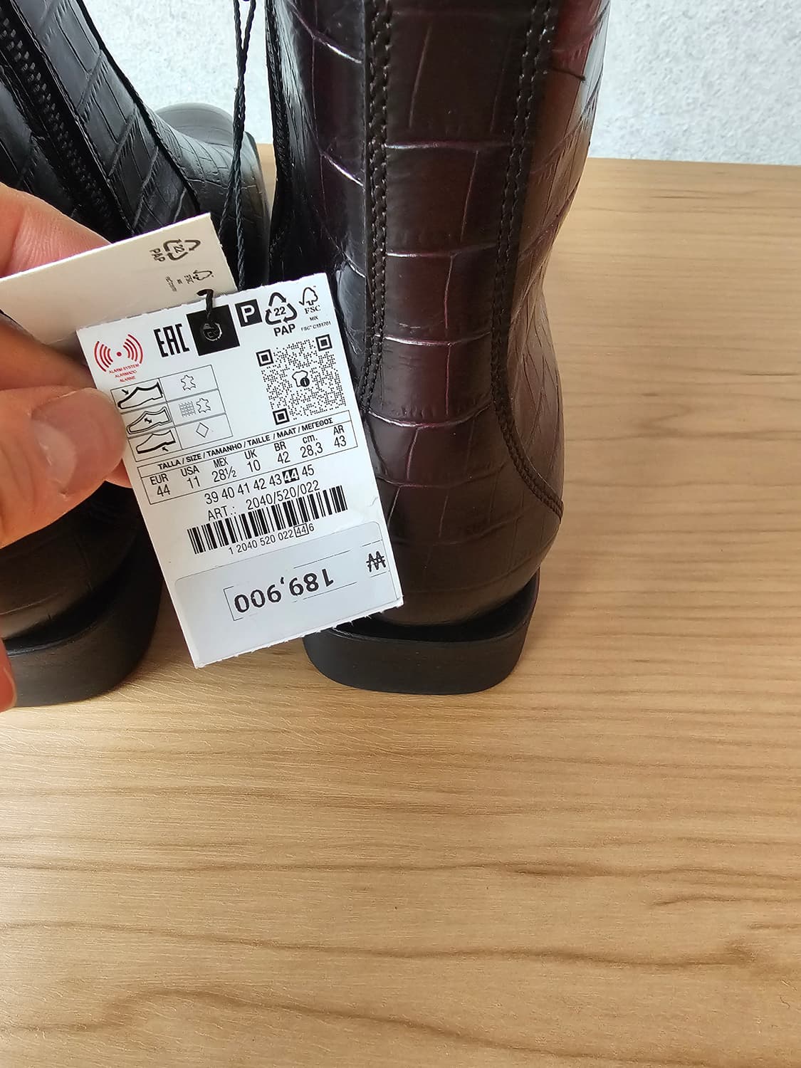 새상품 자라 컬렉션 가죽 브라운 부츠(290) 상품이미지6