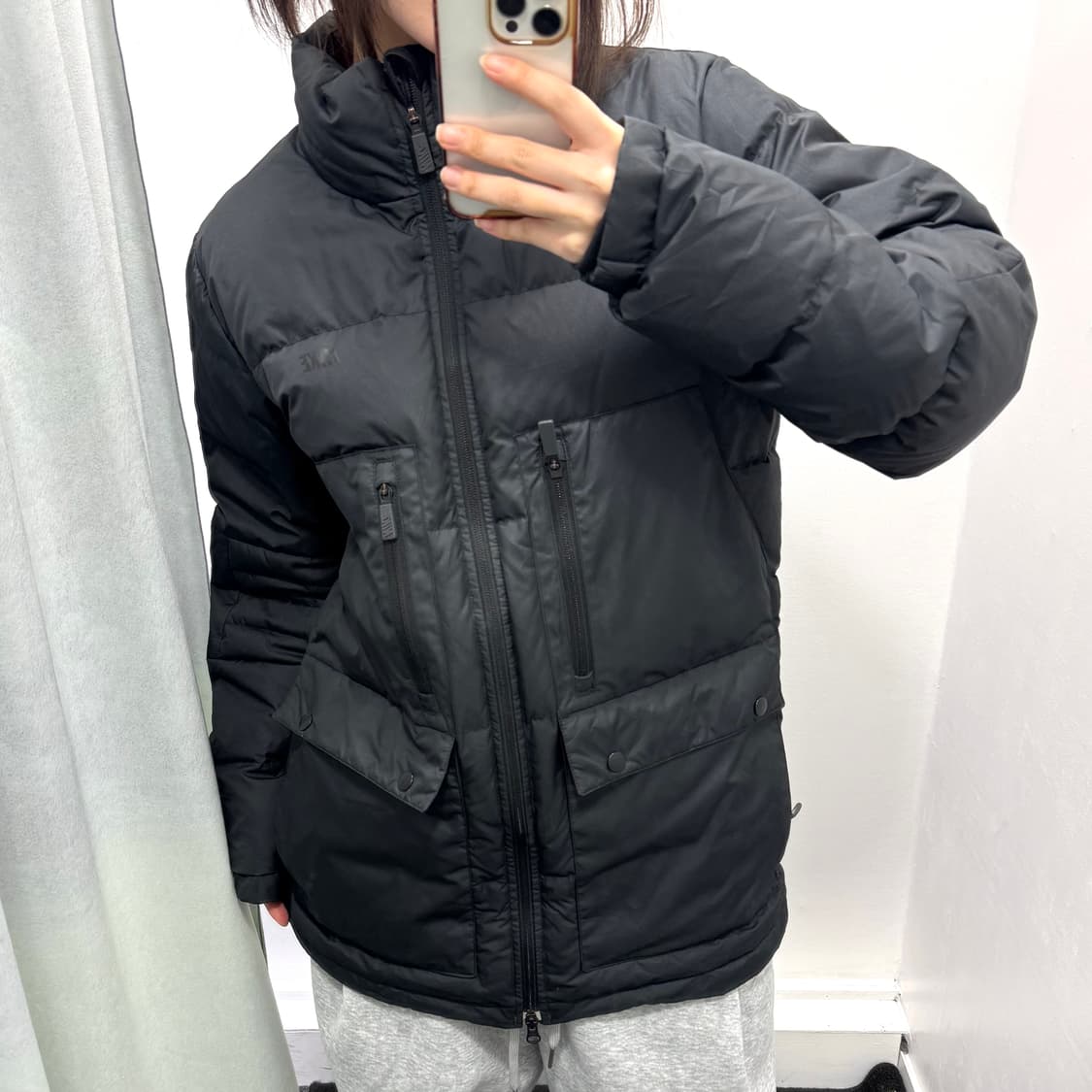 나이키 블랙 덕다운 투웨이 패딩 상품이미지2