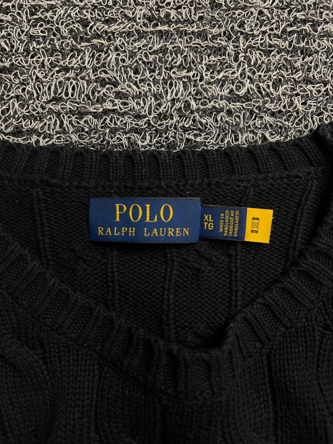 폴로 랄프로렌 신형 포니 케이블 스웨터 블랙 1908 상품이미지3