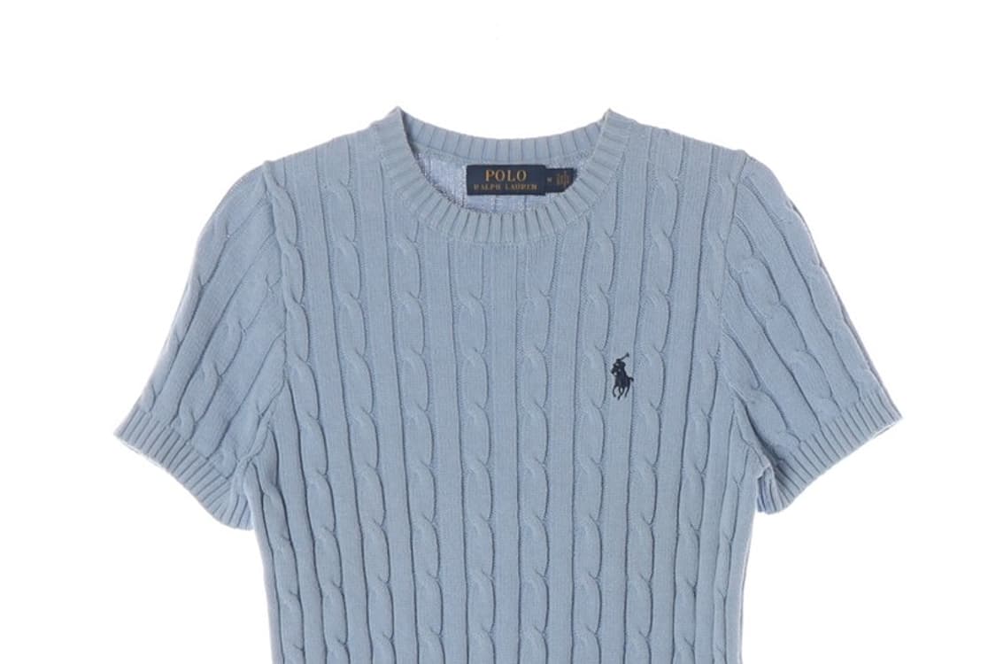 폴로 랄프로렌 케이블 니트 반팔티 M 상품이미지3