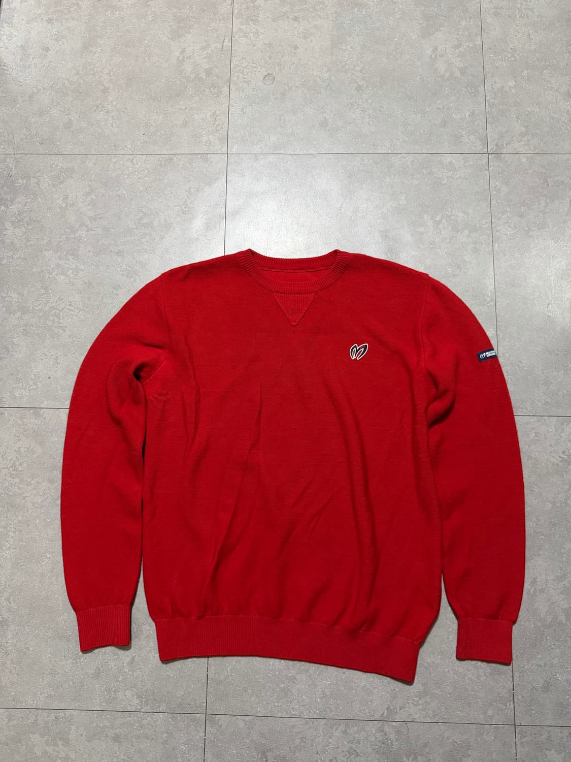 마스터버니 레드컬러 빈티지 울 니트 95size  상품이미지1