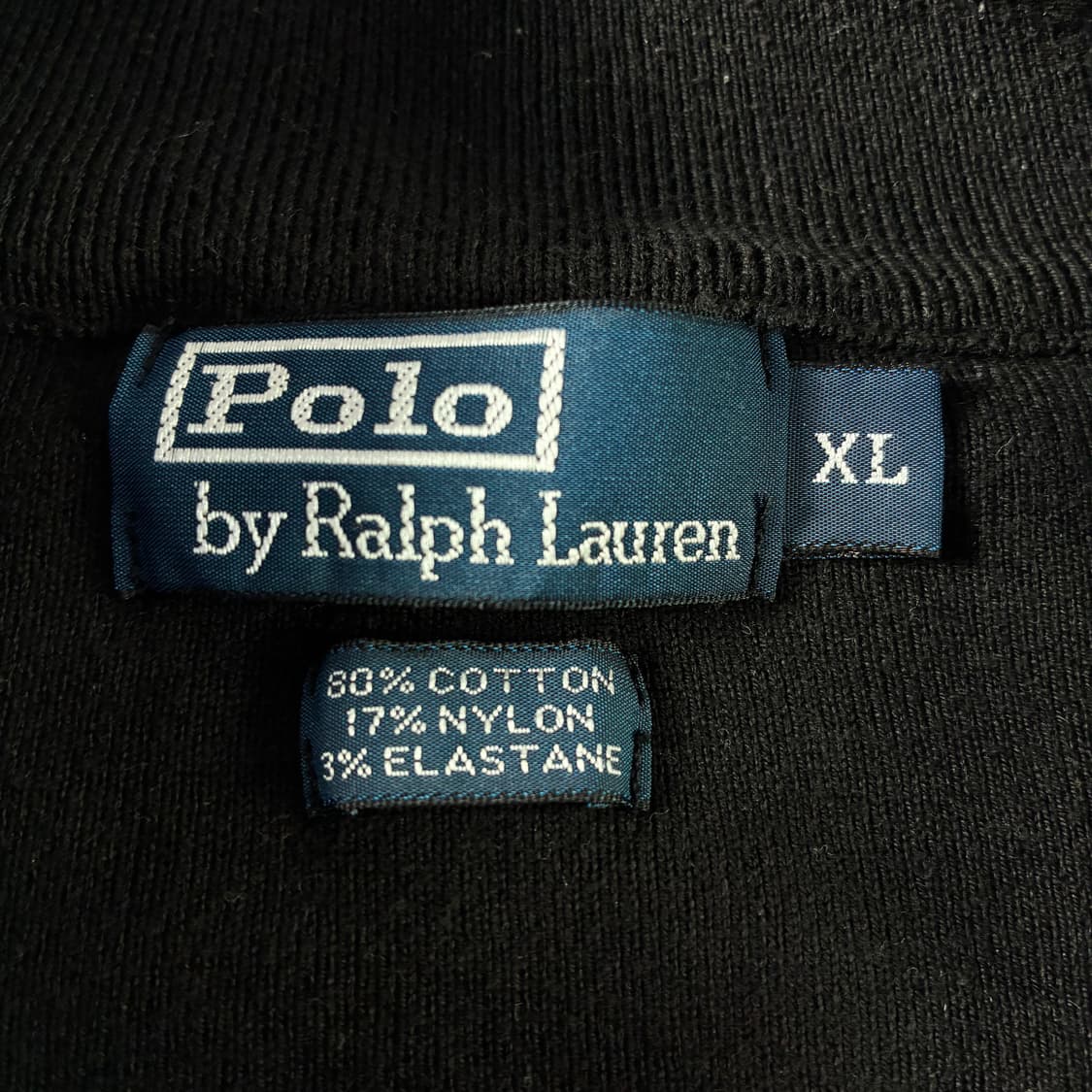 Polo  폴로 랄프로렌 자수 코튼 투웨이 블랙 집업  상품이미지4