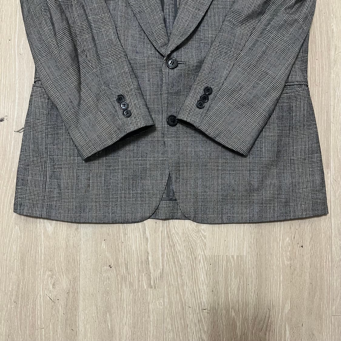 Lanvin Paris 남성 클래식 체크 정장 자켓 L(100) 상품이미지4