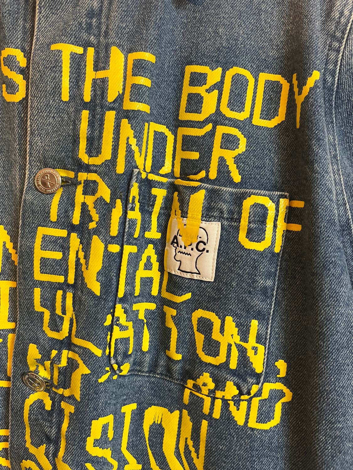 [A.P.C. X Braindead] 아페쎄 X 브레인데드 데님자켓 S 상품이미지5