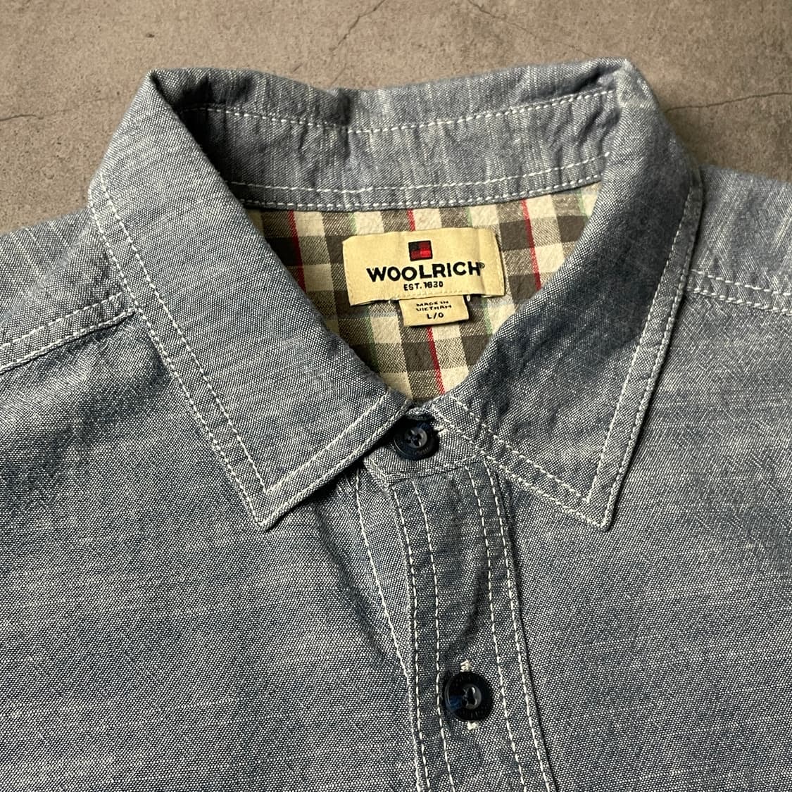 WOOLRICH 울리치 빈티지 코튼 데님 반팔 셔츠 A00767 상품이미지2