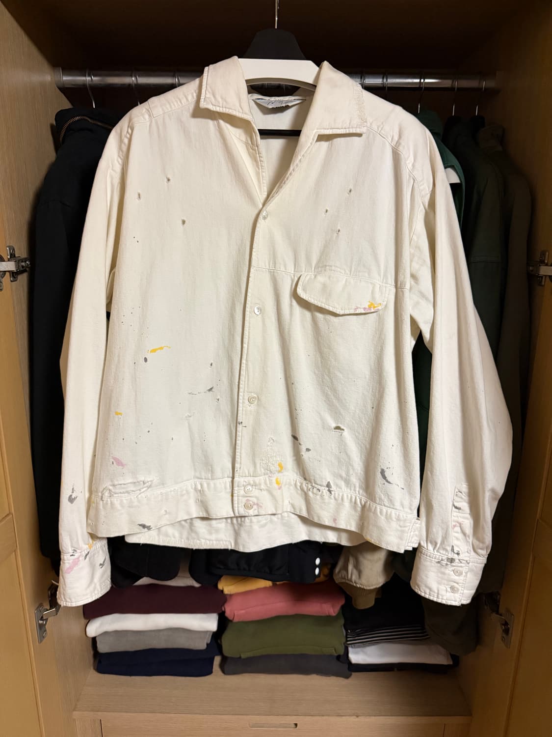 [1] 안셀름 데님 자켓 화이트 에크루 익스클루시브 상품이미지1