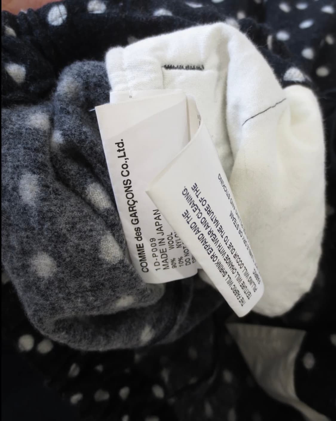 Black comme des garcons dot saruel pants 상품이미지7