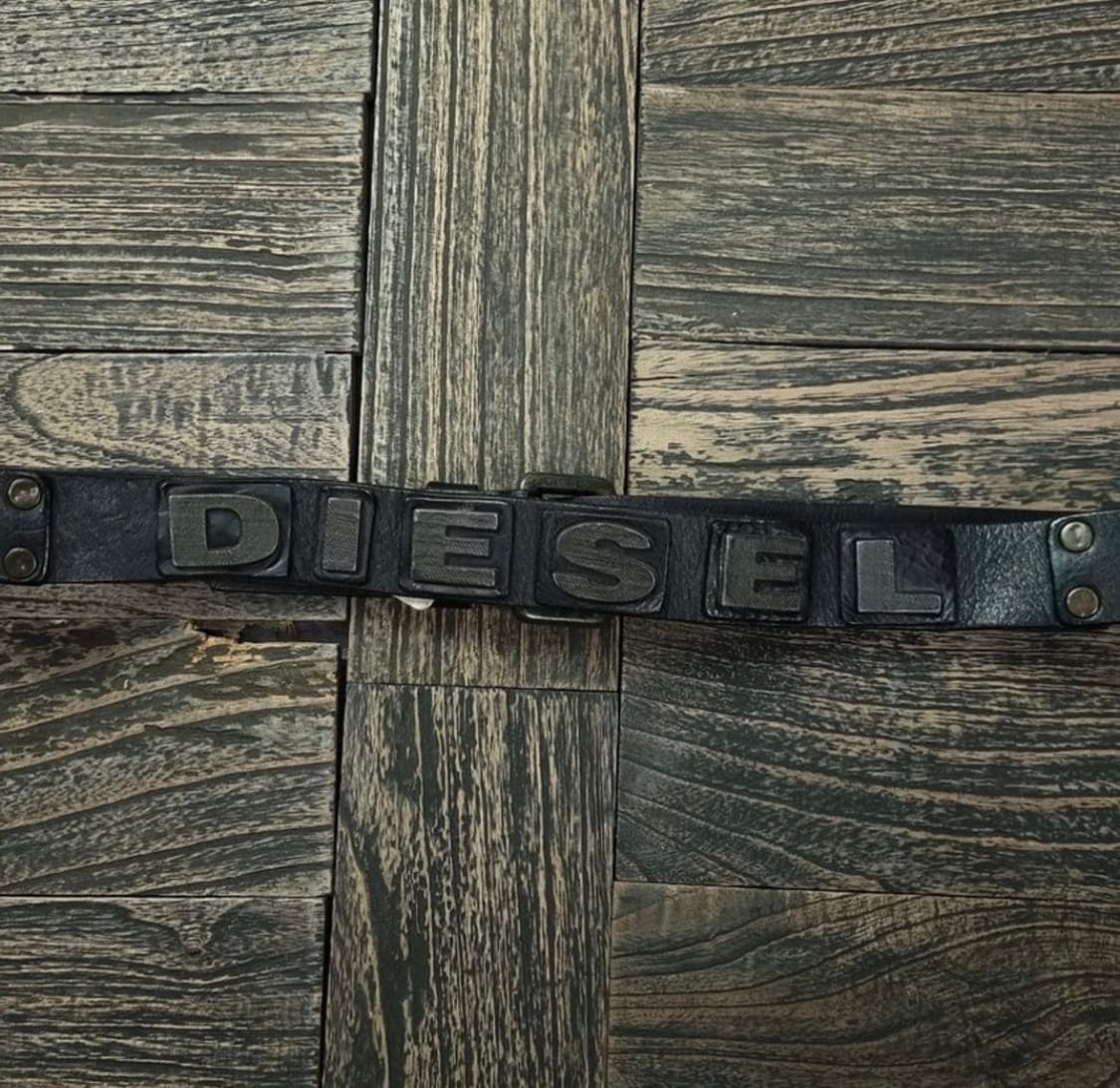 디젤 빅로고 앰블럼 빈티지 벨트 상품이미지1