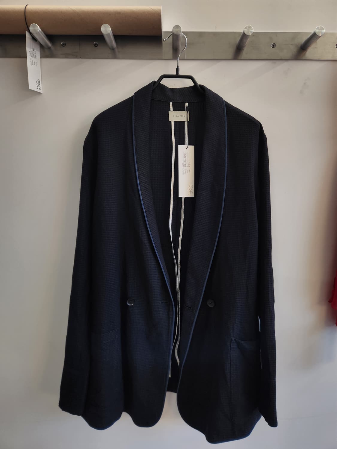 BED J.W. FORD 더블 테일러드 와플 자켓 상품이미지3