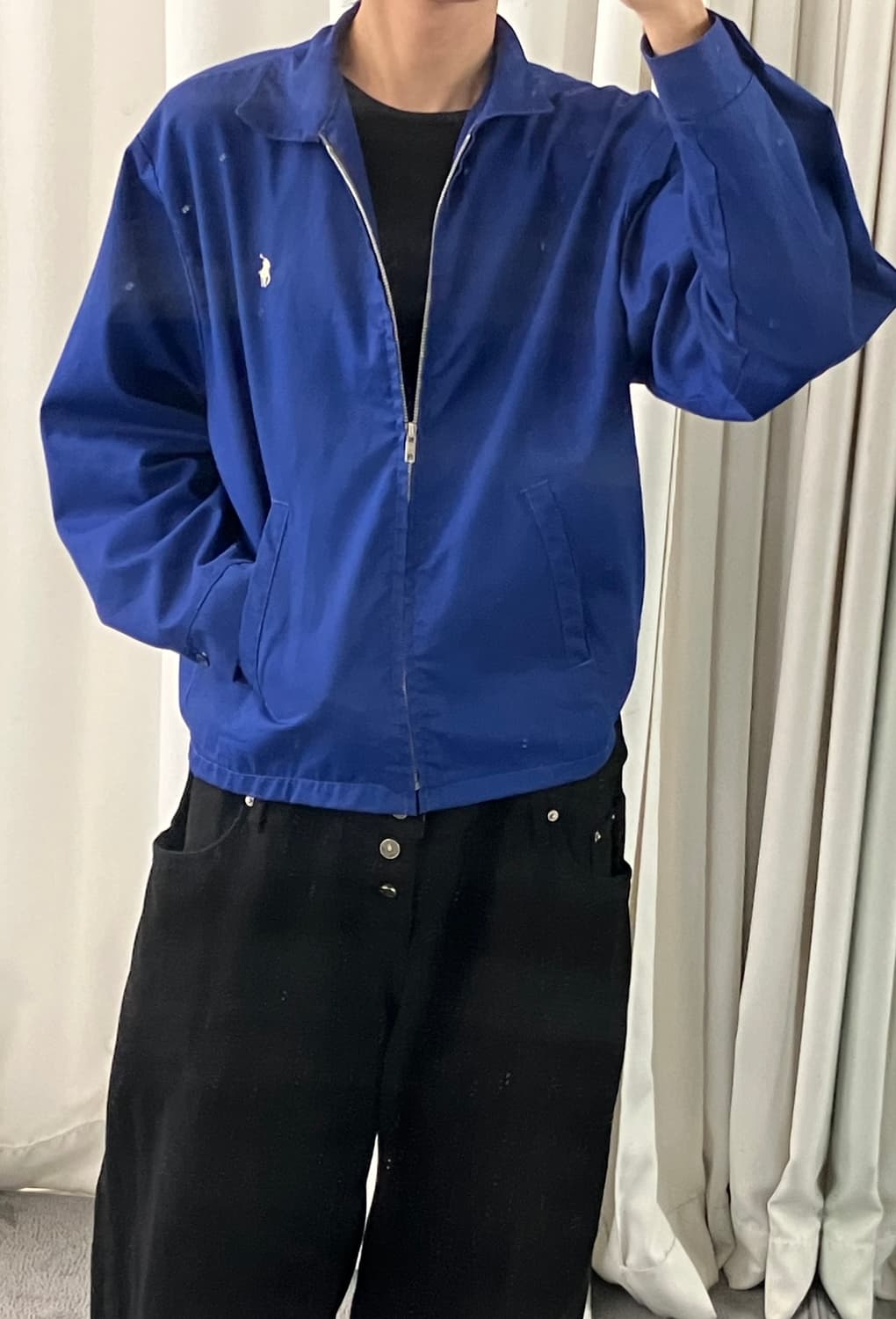 폴로 랄프로렌 블루 블루종 자켓 L 상품이미지6