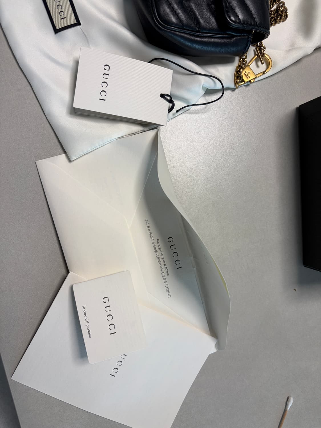 공홈 구매 정품 / 구찌 마틀라세 미니 체인백 블랙 상품이미지9