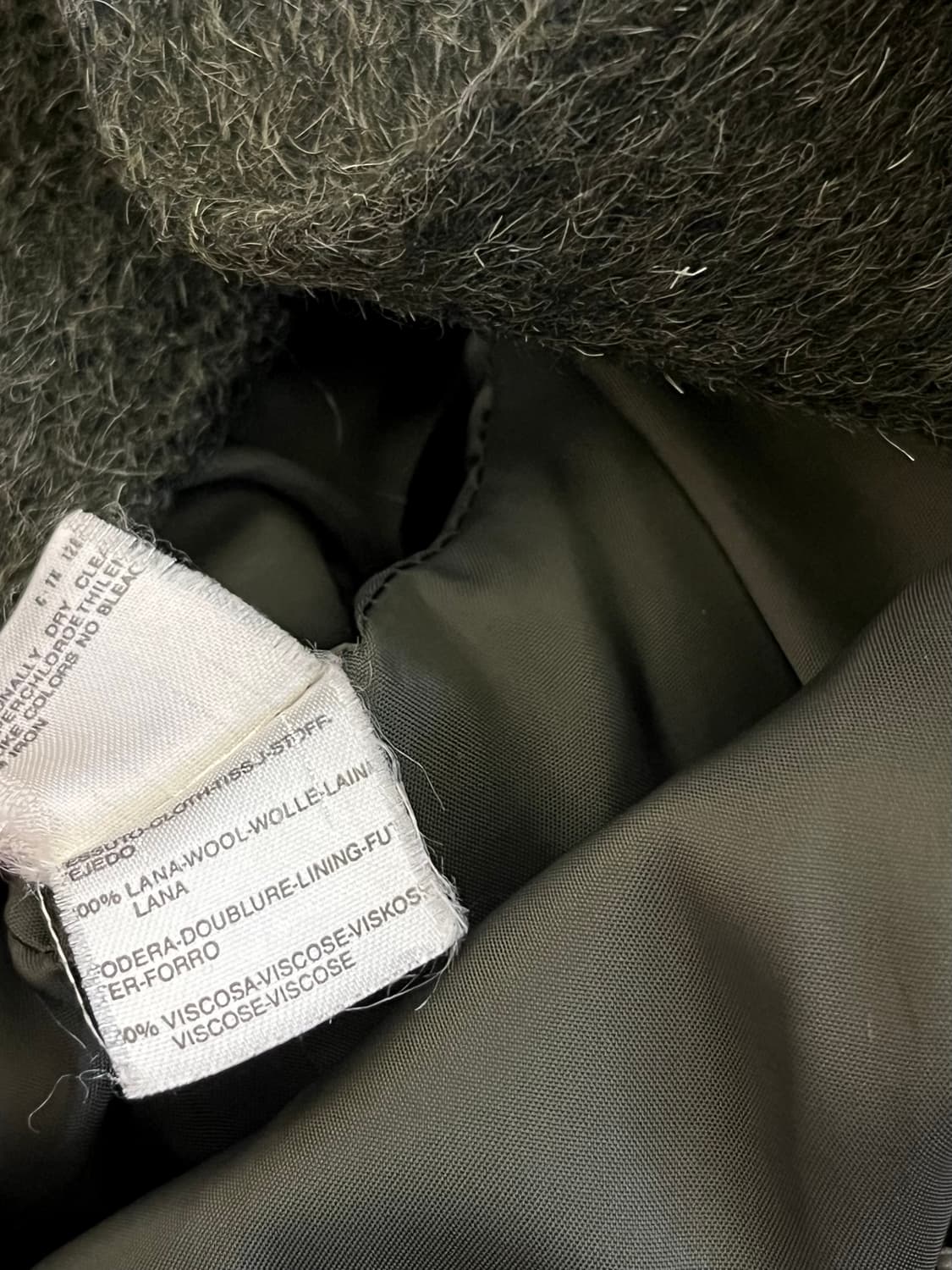 90’s SPORTMAXmara 올리브카키 알파카 코트 상품이미지10