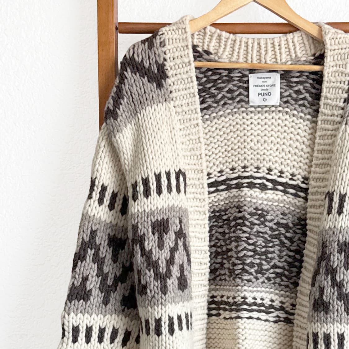 눈송이 숲길 니트 숄가디건 상품이미지2