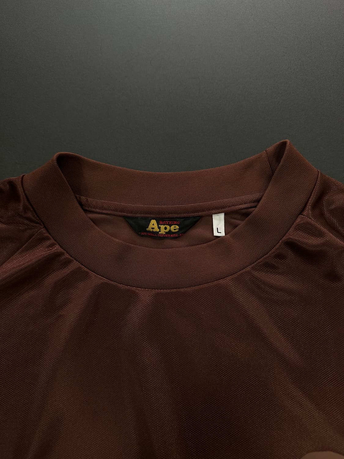 베이프 에이프 입체사루 롱슬리브 져지 상품이미지7