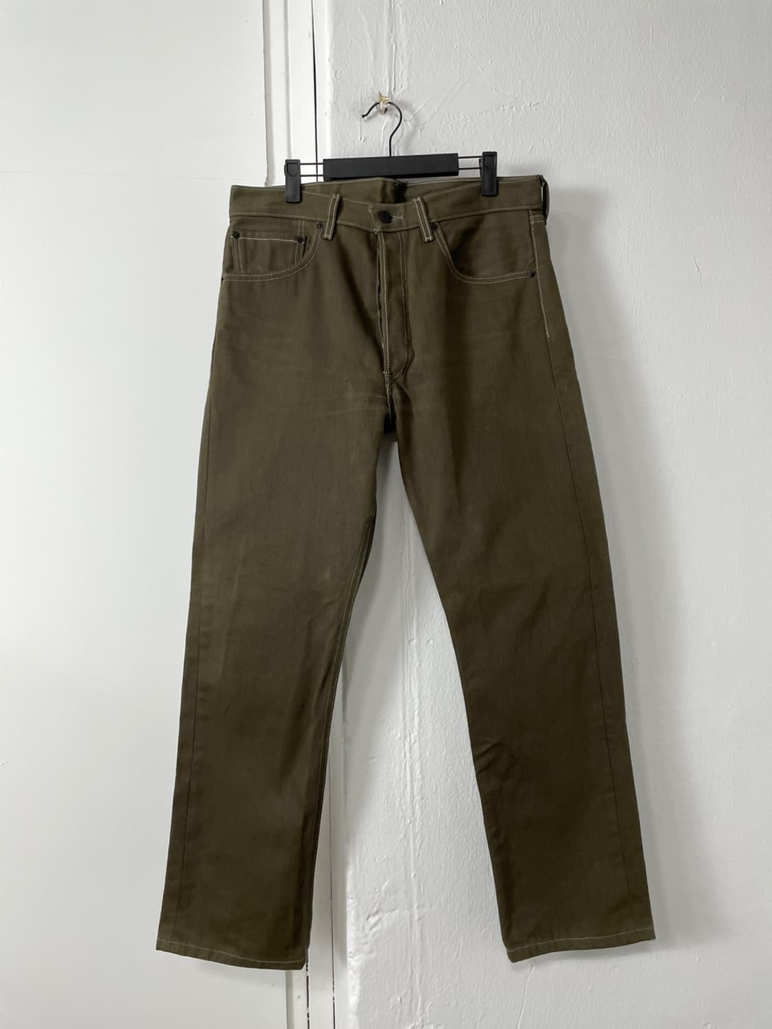 리바이스 501 올리브 데님 팬츠  상품이미지2