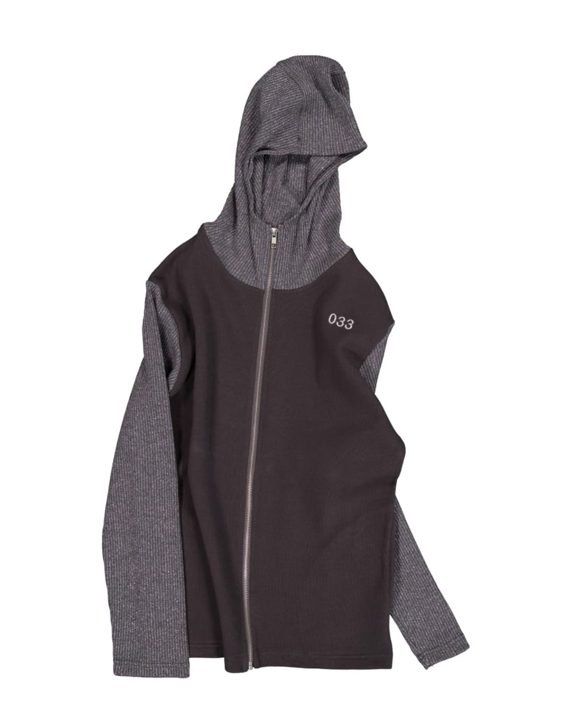 0마일웨어 033 바라클라바 니트 집업 상품이미지1