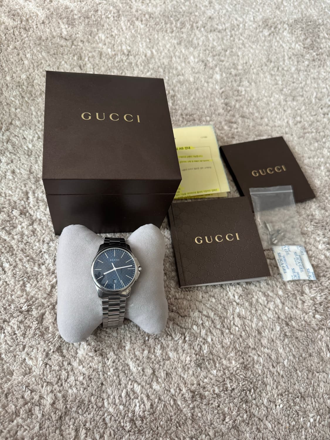 정품 구찌시계 메탈 남성 상품이미지2