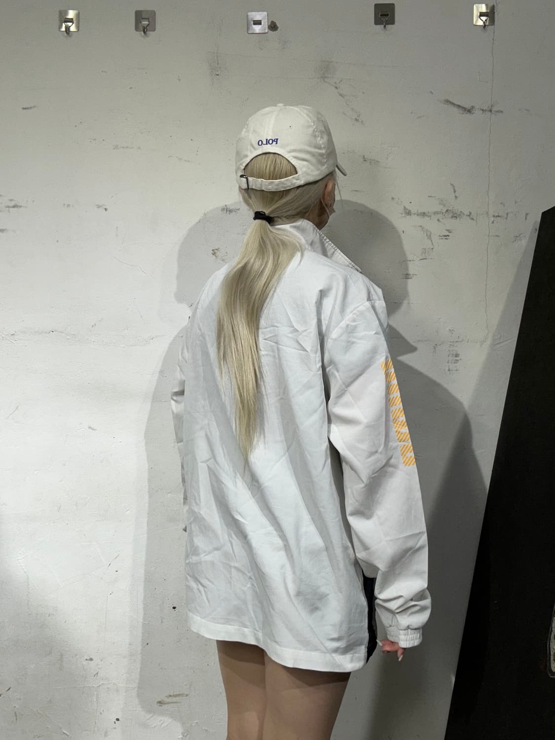 푸마 화이트 오버핏 트랙탑 져지 XL 상품이미지3