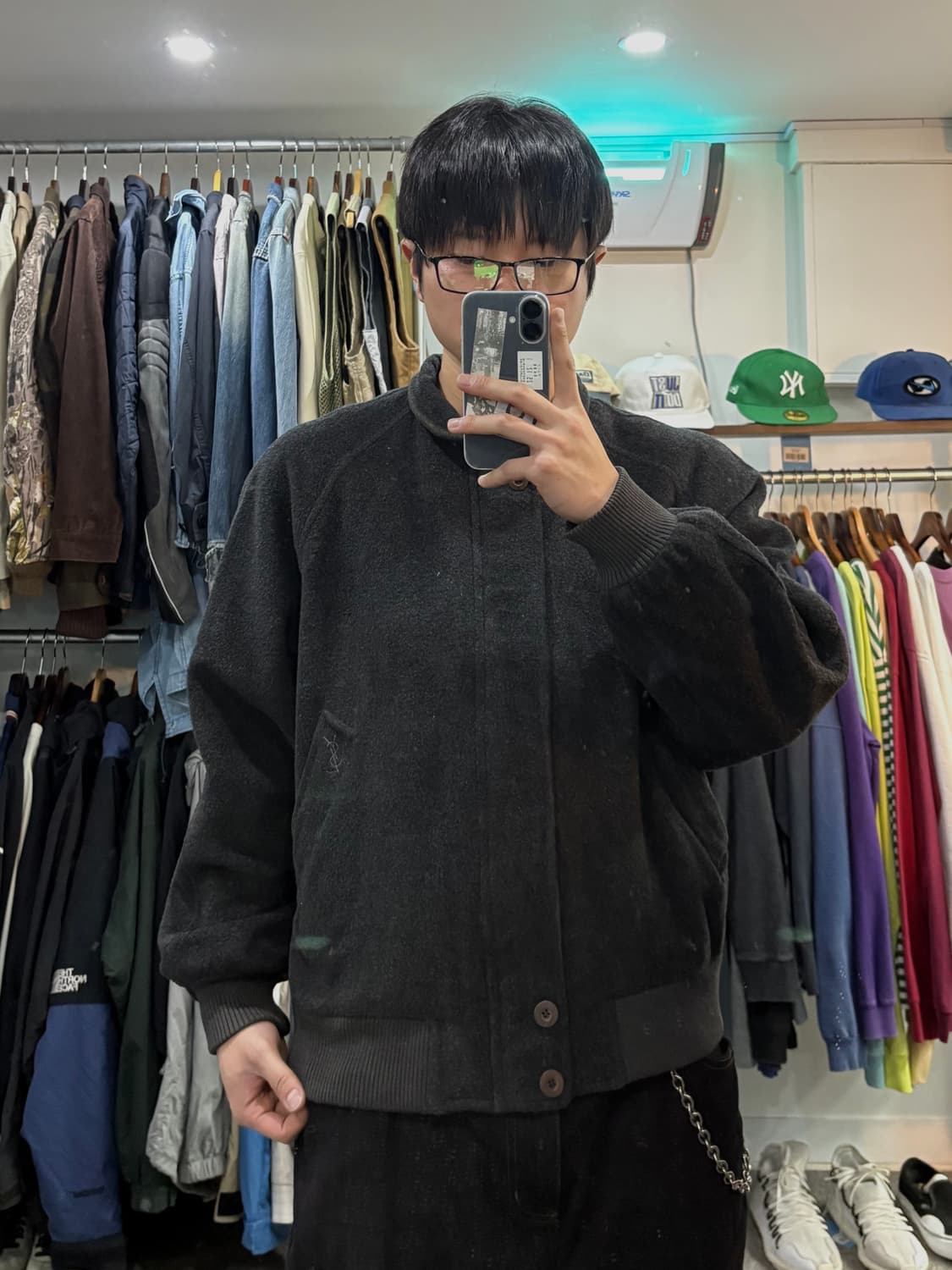 입생로랑 모직 블루종 상품이미지8