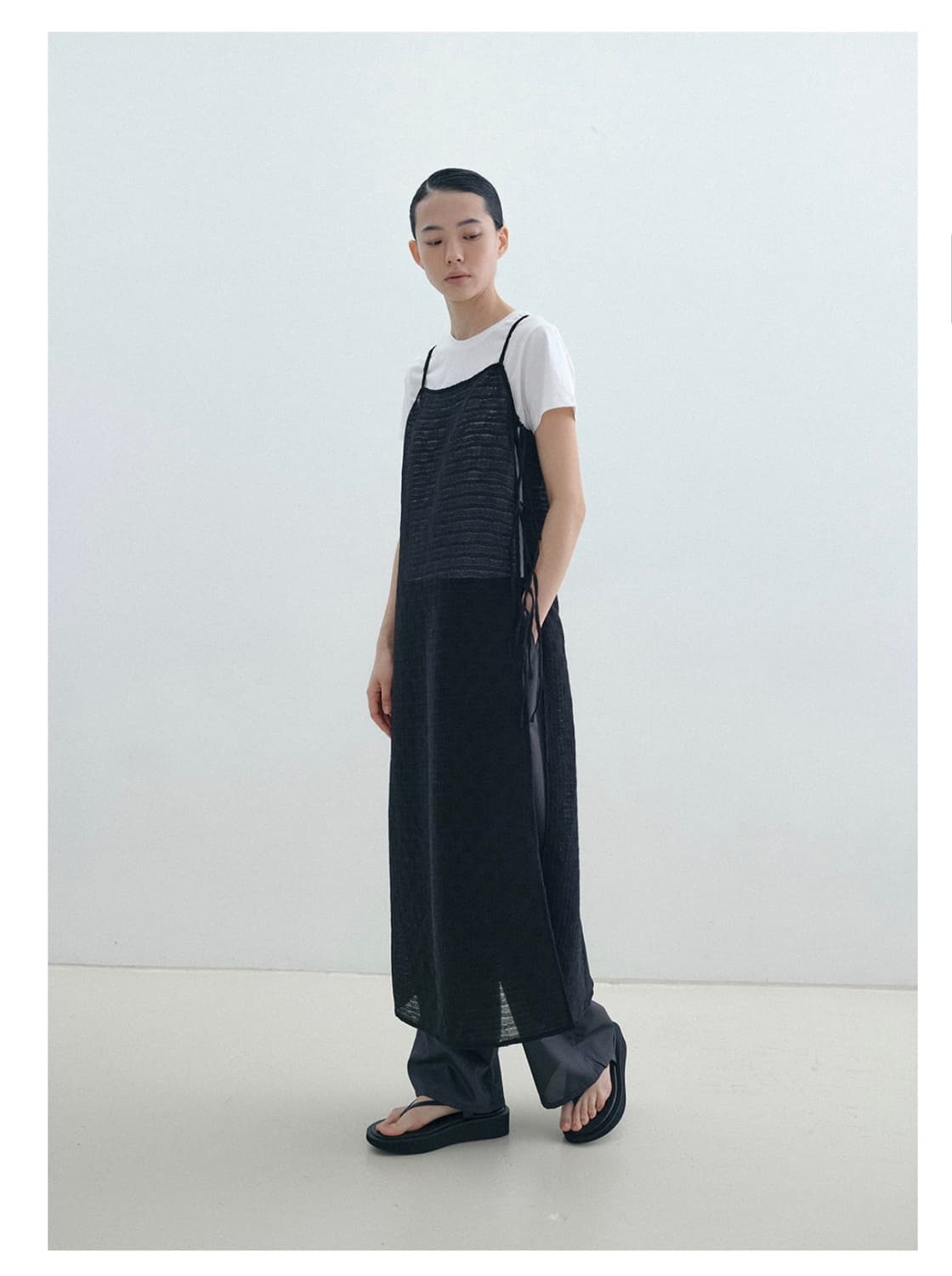 지비에이치어패럴 > LACE LAYERED DRESS BLACK 상품이미지2