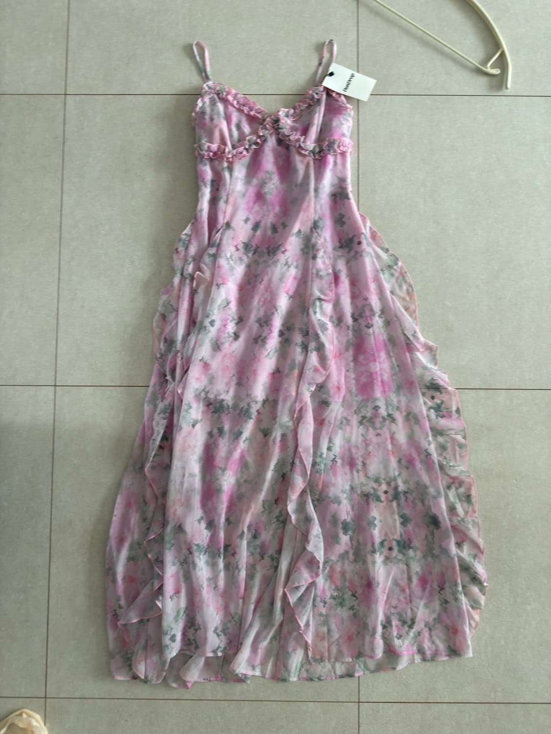 Dundrop floral chiffon ruffled dress 상품이미지1