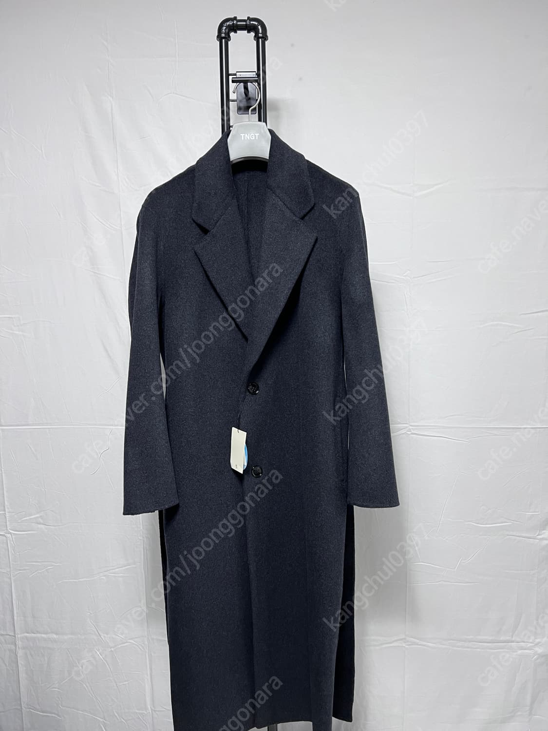 tngt 타임20주년st 롱 로브 핸드메이드 코트 다크그레이 95 사이즈 상품이미지1