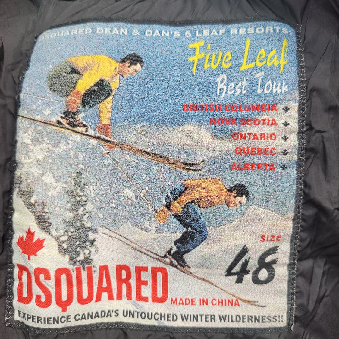 디스퀘어드 콤마이너 스틸로고 덕다운 숏 패딩 48사이즈 상품이미지8