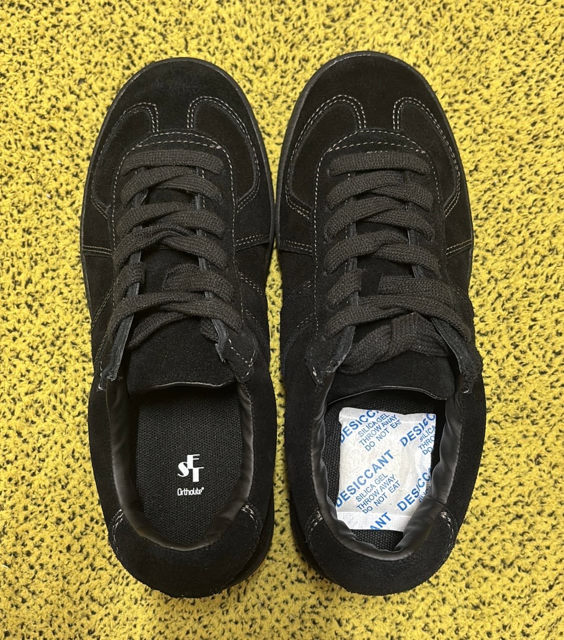 ( 새 상품 ) STUFF 스웨이드 독일군 스니커즈 블랙235mm 상품이미지4