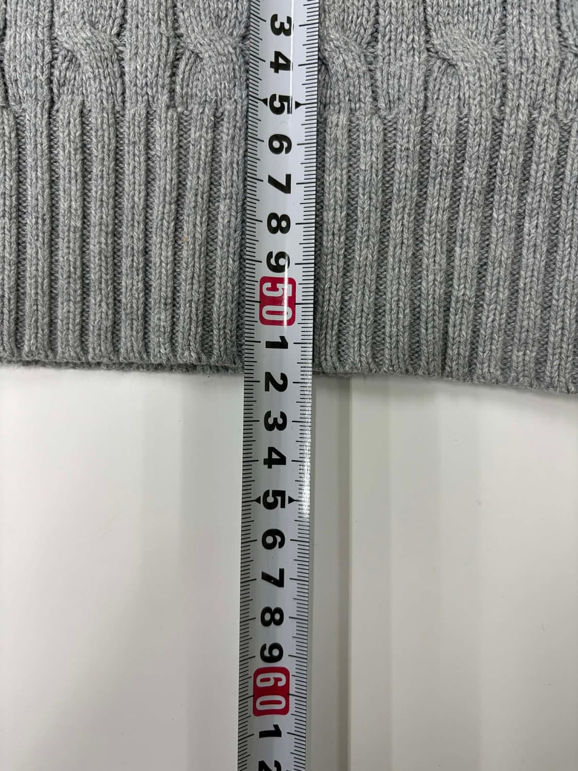 폴로 랄프로렌 그레이 케이블 크루넥 니트(M) 상품이미지7