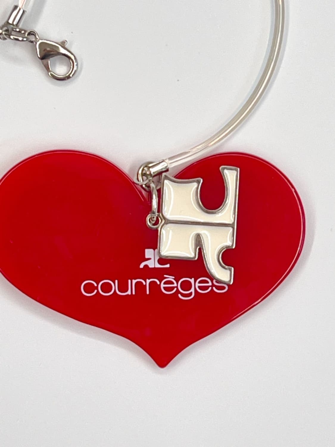 [새상품] courreges / 꾸레쥬 레드 하트 키링  상품이미지6