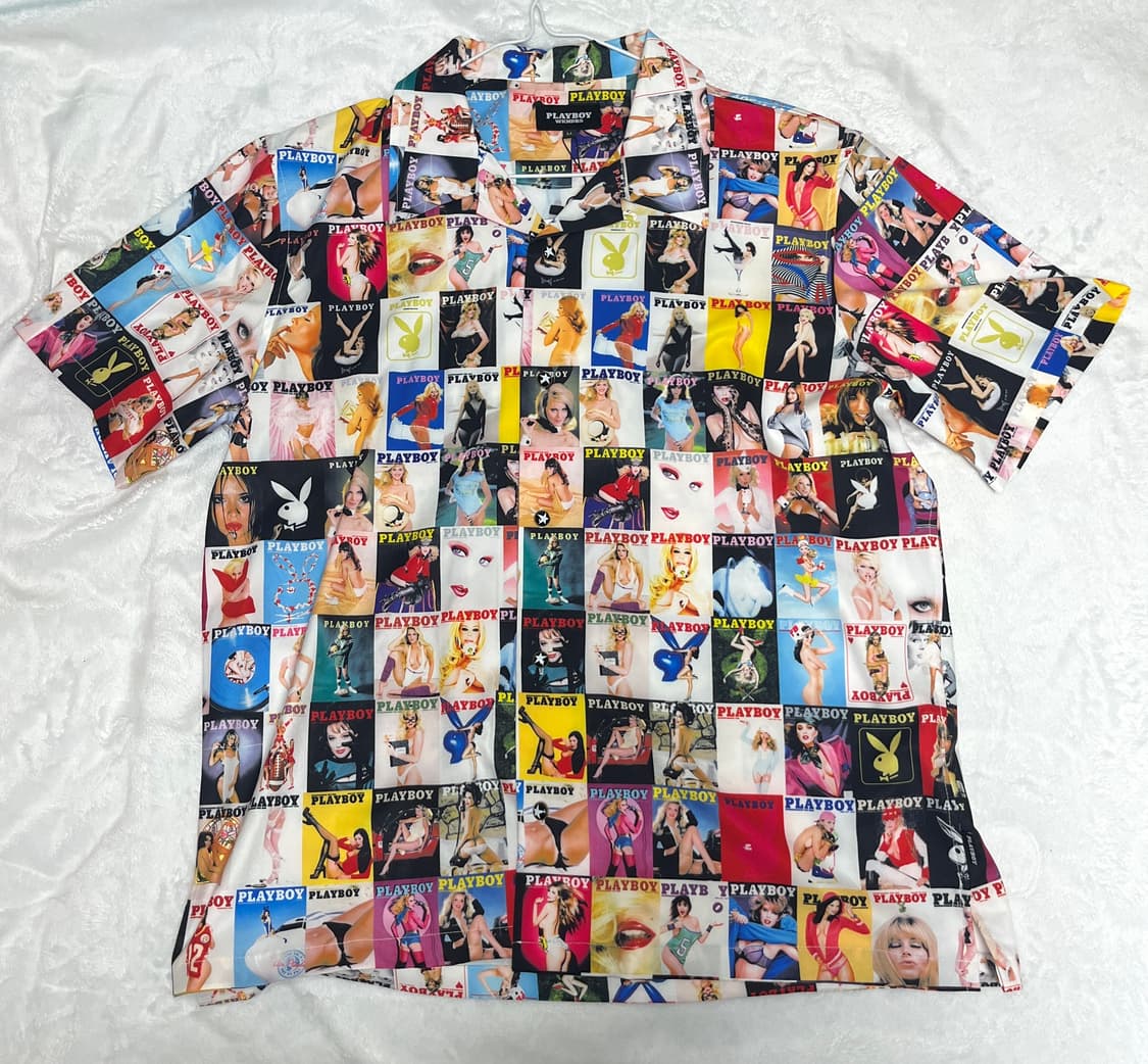 위캔더스 플레이보이 커버 셔츠 M 상품이미지2