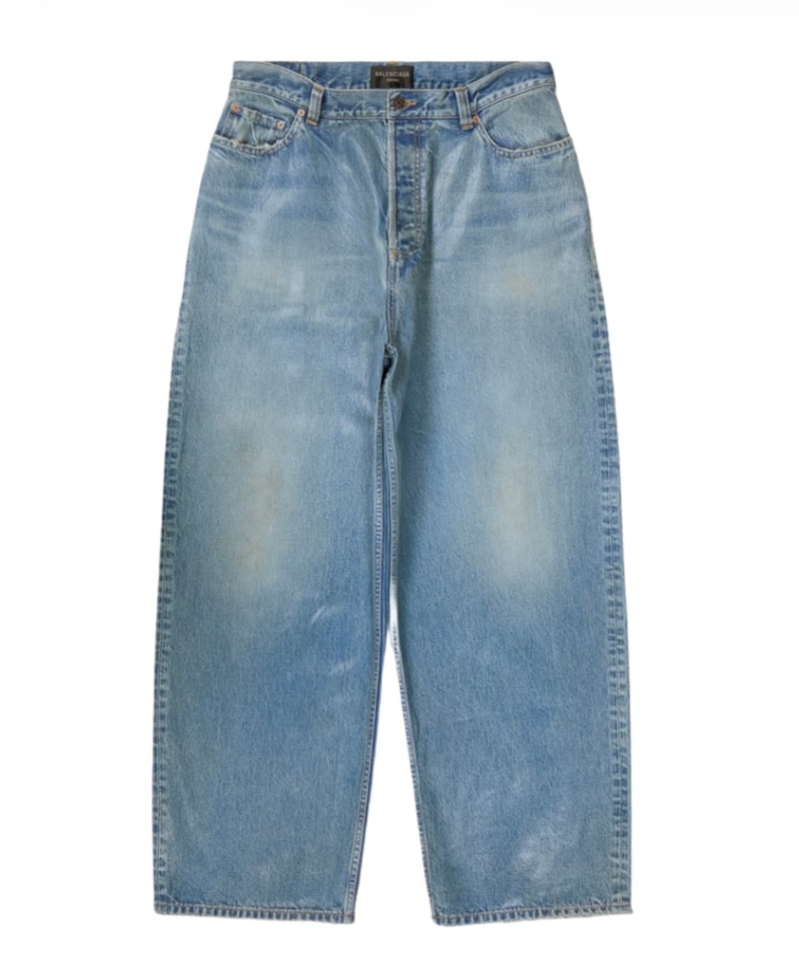 발렌시아가 코티드 라지 배기 연청 상품이미지1