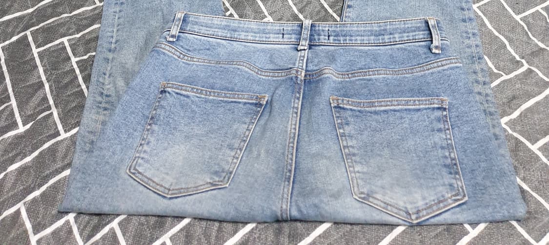 솔트에비뉴 스판 밴딩 워싱 데님팬츠 (33) 상품이미지2