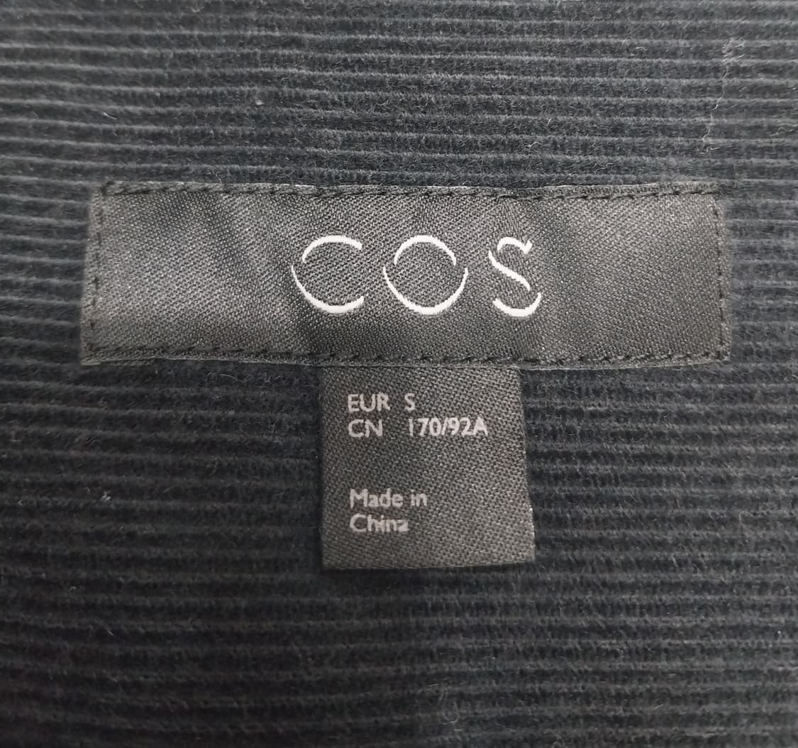 COS  블랙 코듀로이 헨리넥 셔츠 S (크게나옴) 상품이미지3