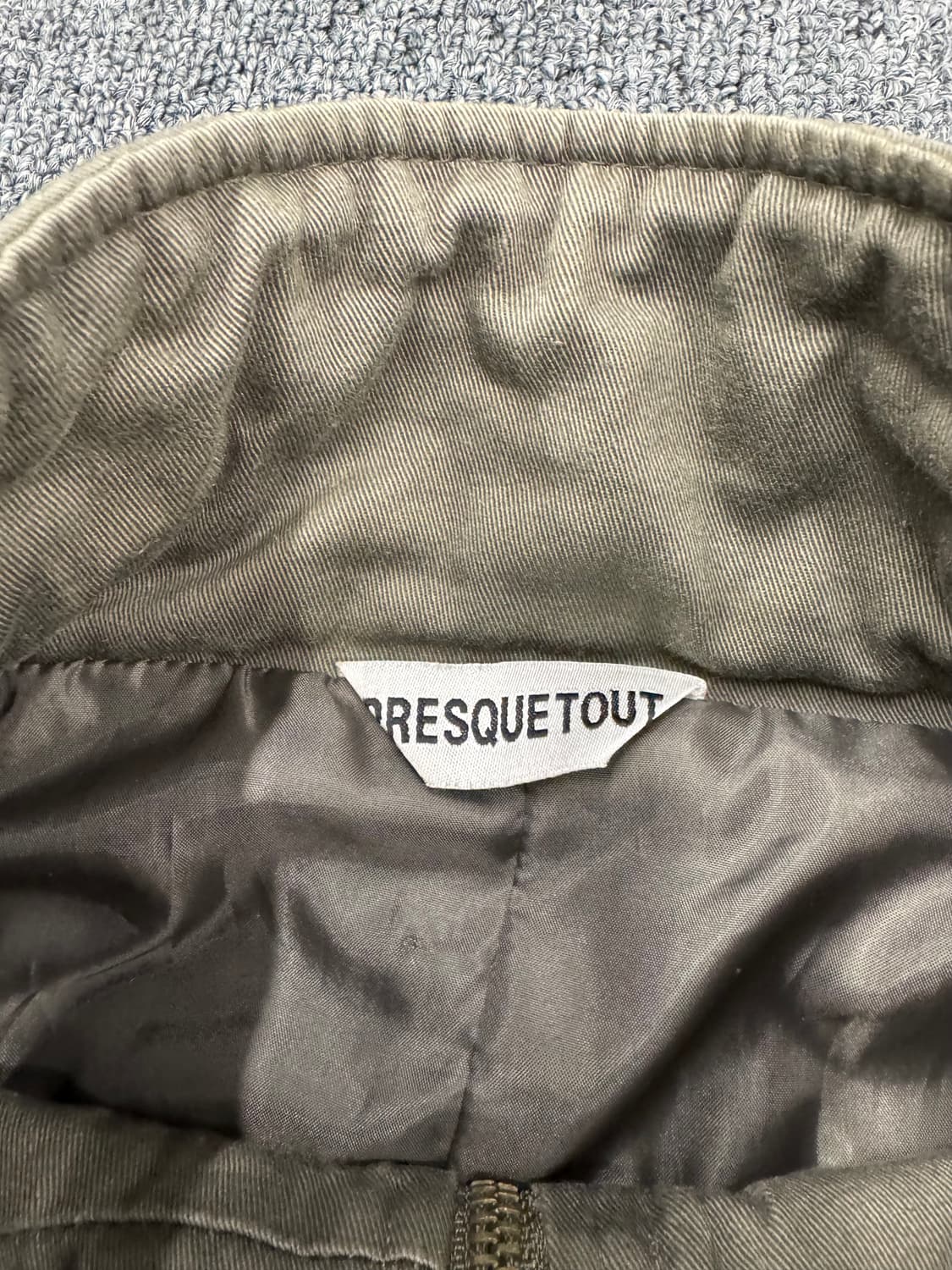 PRESQUE TOUT 빈티지 여성 후크 올리브 야상 상품이미지5