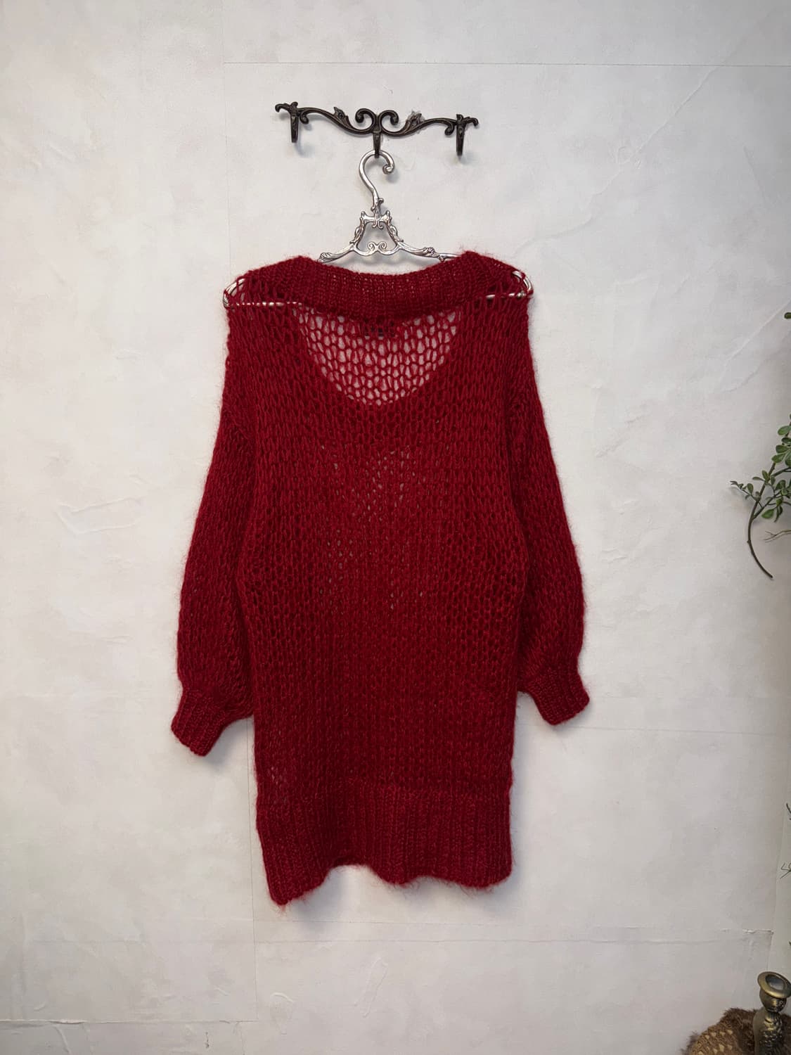 Hysteric Glamour red grunge net knit 상품이미지5