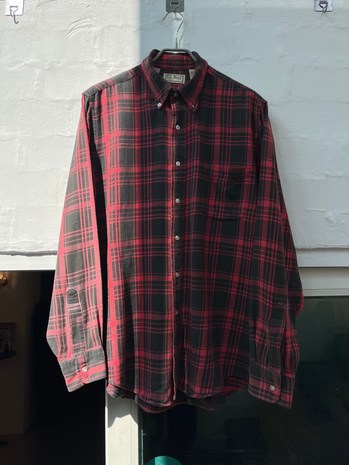 L.L.Bean made in USA 체크패턴 남방셔츠 M 상품이미지1