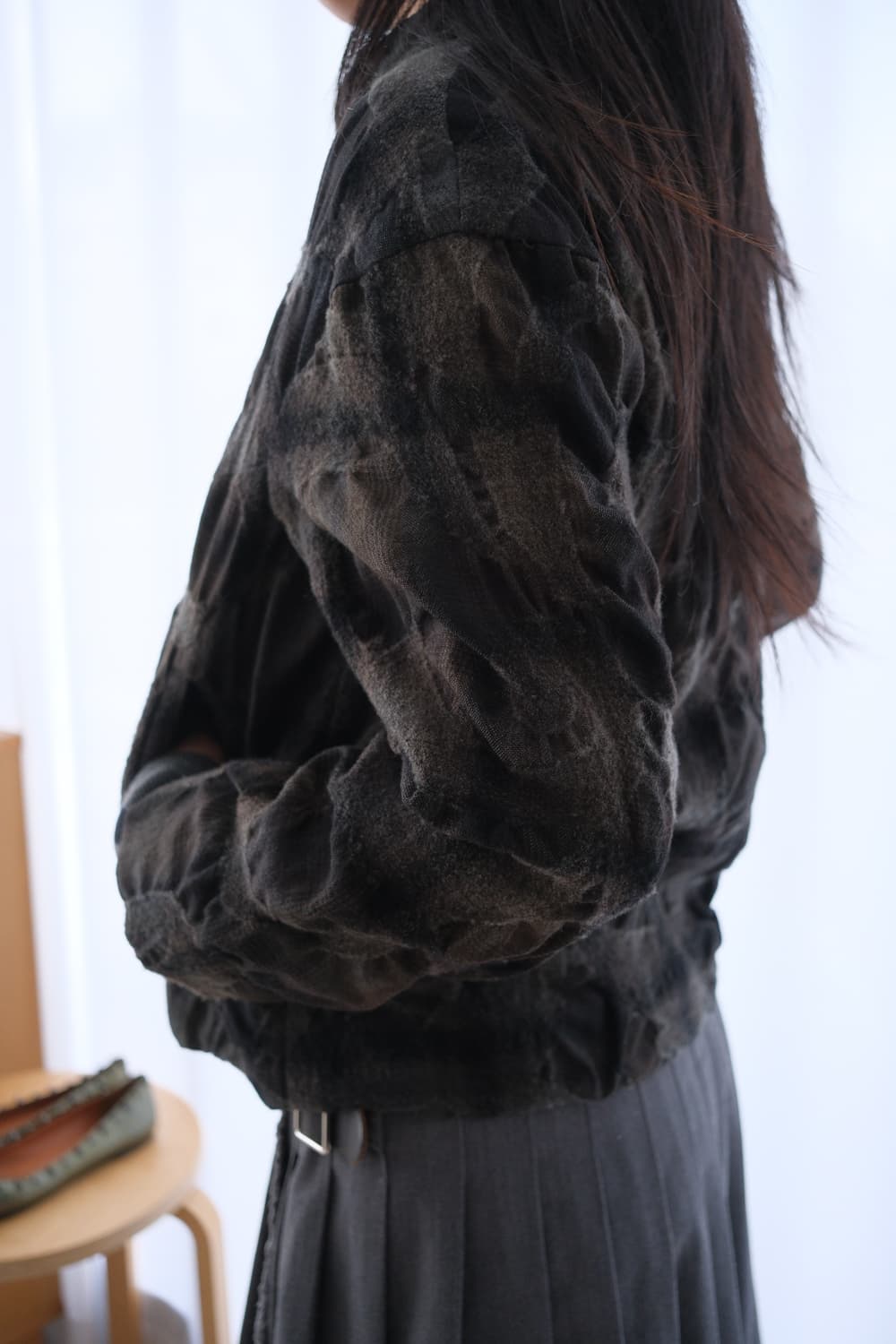 Shrunken check jacket 상품이미지2
