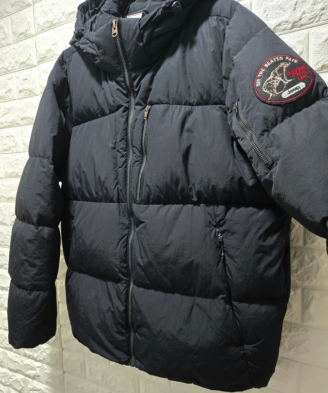 지프 지퍼포켓 방수 덕다운 패딩점퍼 100~105 상품이미지6