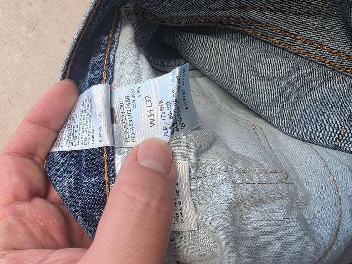 리바이스 555 릴렉스 스트레이트 중청 34/32 팔아요 상품이미지6