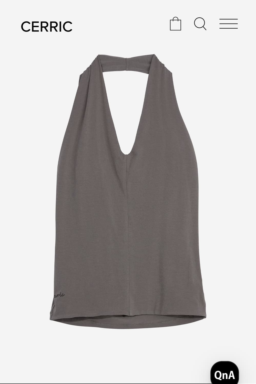 DRAPE HALTER NECK SLEEVELESS / BROWN 상품이미지2