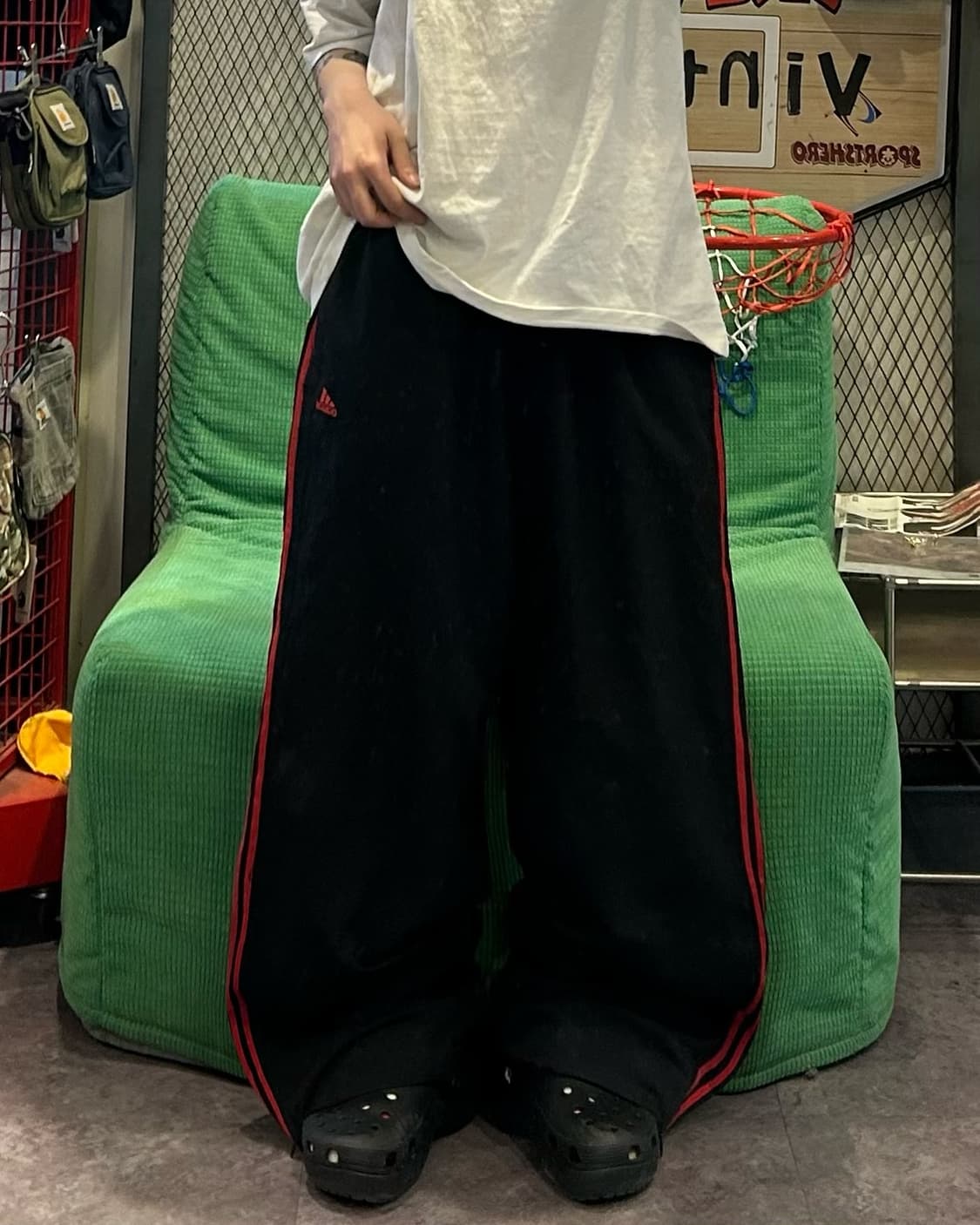 Adidas black & red track pants 상품이미지2