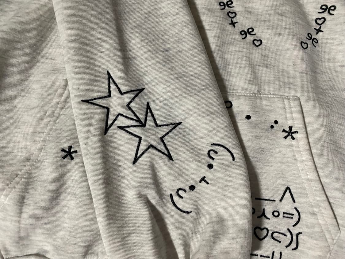 이모지 후드 집업 상품이미지3