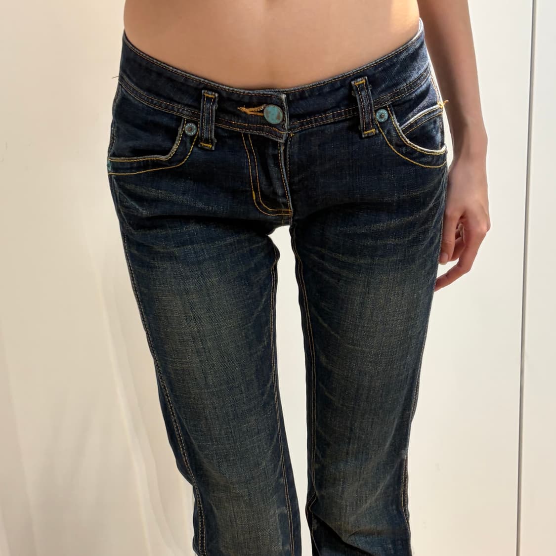 랭글러 wrangler 로우라이즈 데님 상품이미지2