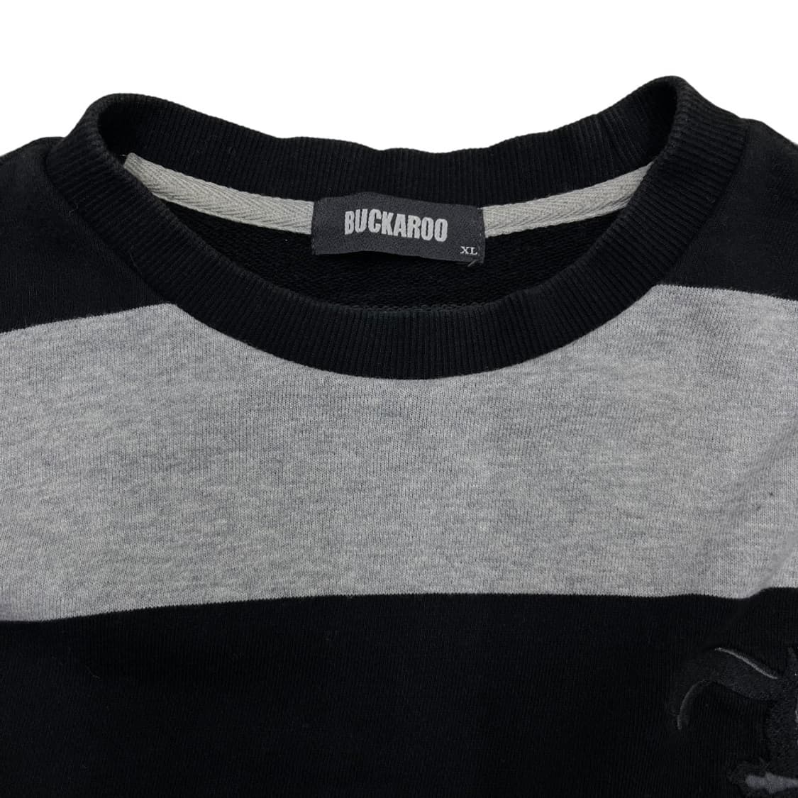  버커루 y2k 단가라 블랙 맨투맨 XL 상품이미지6