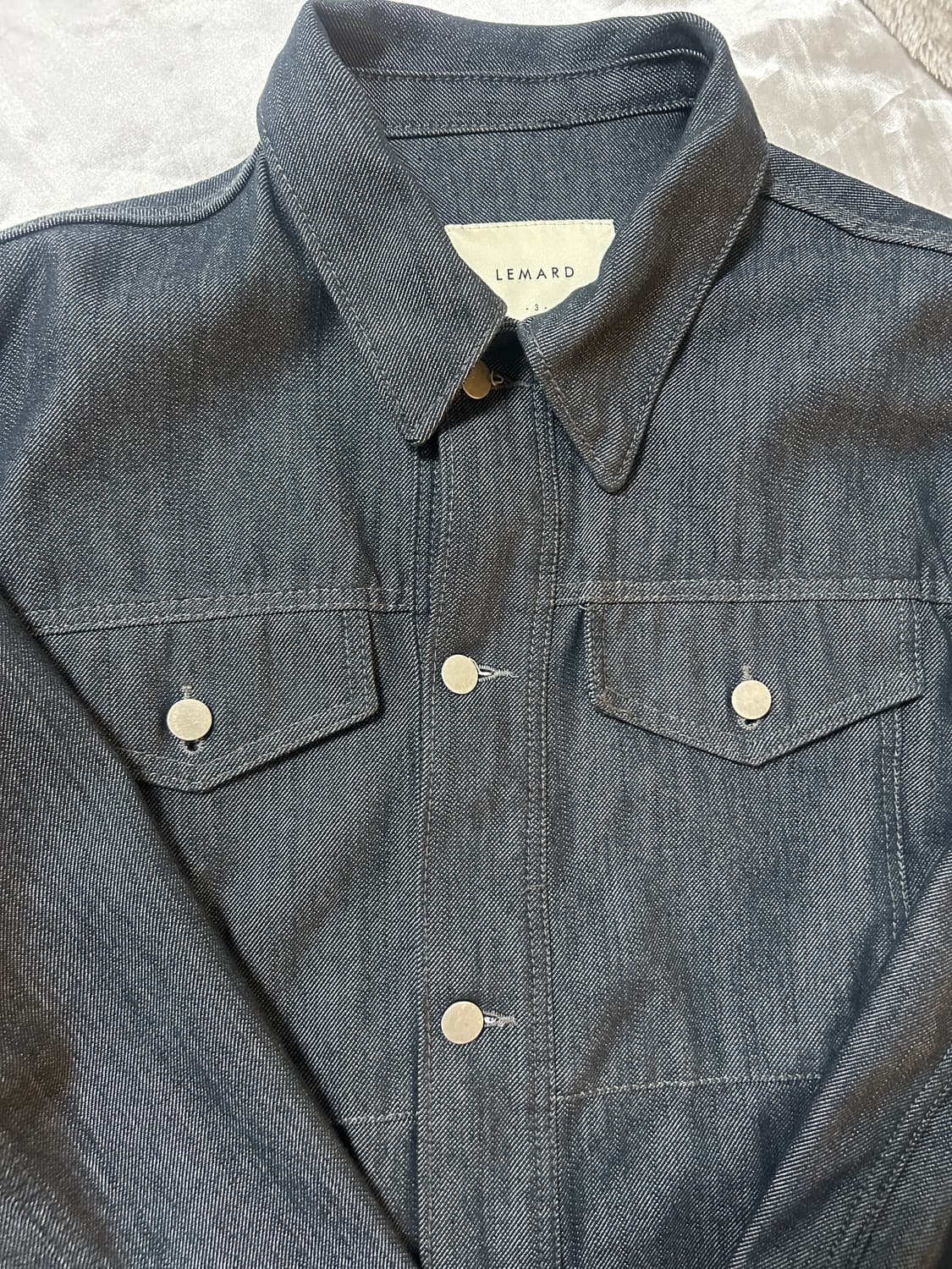 르마드 세미오버 패치 셋업 트러커 자켓 / 데님바지 상품이미지4